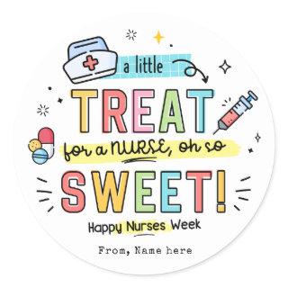 Nurses Day Gifts Nurse Appreciation Week  Classic Round Sticker