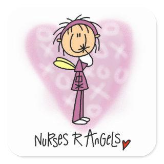 Nurses R Angels T-shirts and Gifts Square Sticker