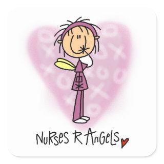 Nurses R Angels T-shirts and Gifts Square Sticker