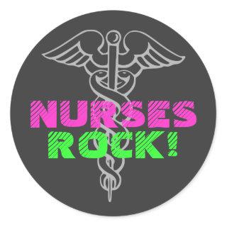 Nurses Rock! stickers