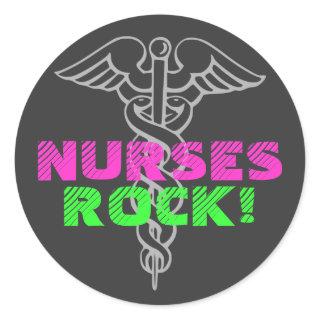 Nurses Rock! stickers