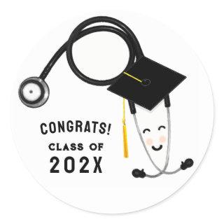 Nursing School Graduation Classic Round Sticker