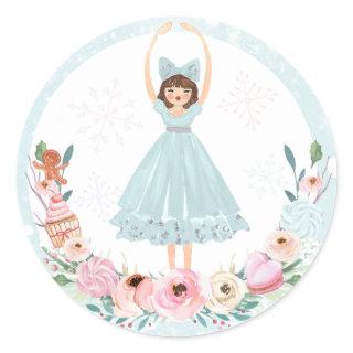 Nutcracker Birthday Land Of Sweet Party Favor Classic Round Sticker