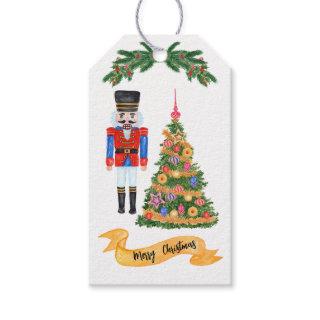 Nutcracker Christmas tree Gift Tags