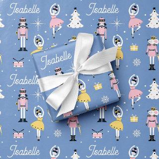 Nutcracker Custom Name Blue Christmas  Sheets