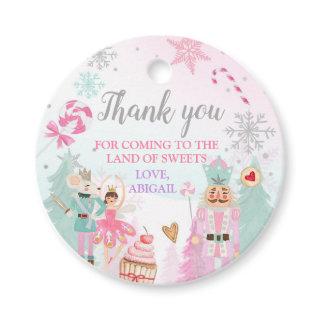 Nutcracker Land of Sweets Girl Birthday Gift Favor Favor Tags