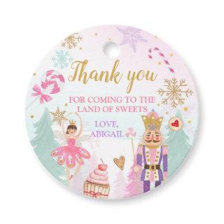 Nutcracker Land of Sweets Girl Birthday Gift Favor Tags