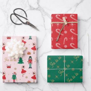 Nutcracker Mouse King Ballet Christmas Wrapping Pa  Sheets