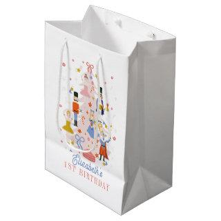 Nutcracker Pink Christmas Tree Holiday Birthday Me Medium Gift Bag