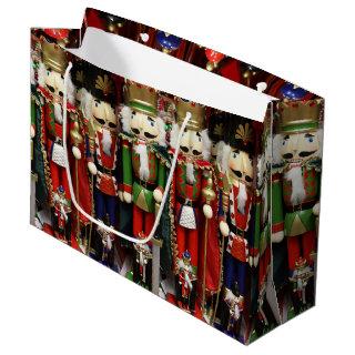 Nutcracker Soldiers Christmas Large Gift Bag