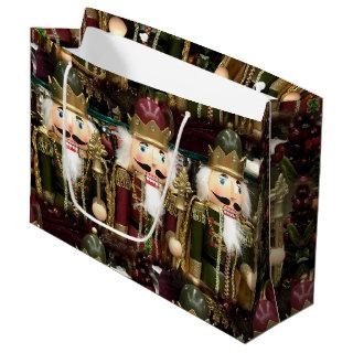 Nutcracker Soldiers Christmas Large Gift Bag