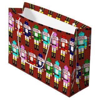 Nutcracker Soldiers Christmas Large Gift Bag