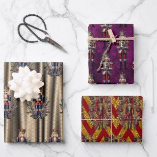 Nutcrackers Purple Gold Red   Sheets