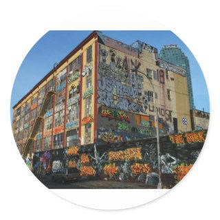 nyc graffiti sick styles classic round sticker