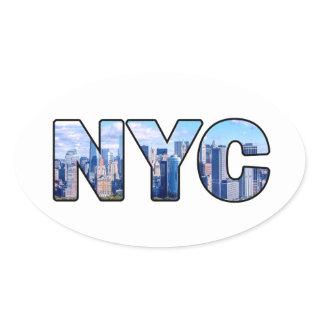 NYC OVAL STICKER