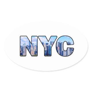 NYC OVAL STICKER