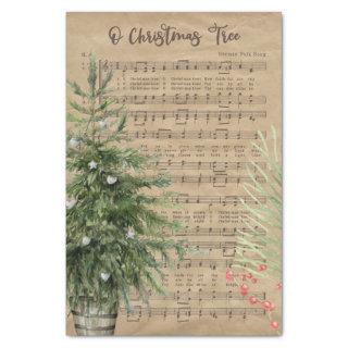 O Christmas Tree Sheet Music Tissue Paper