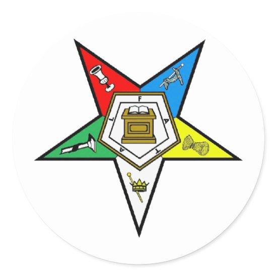 O.E.S. CLASSIC ROUND STICKER