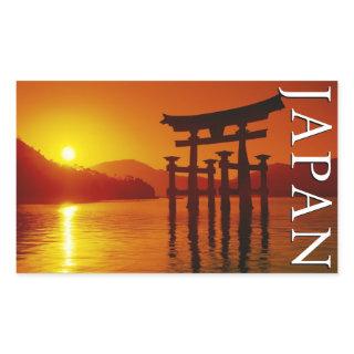 O-Torii Gate, Itsukushima Shrine | Miyajima, Japan Rectangular Sticker