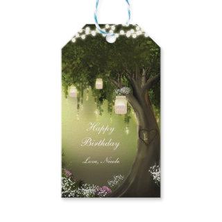 Oak Tree Enchanted Forest Garden Party Gift Tag