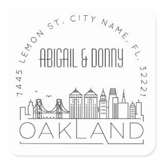 Oakland Wedding | Pre-Addressed Envelope Seal