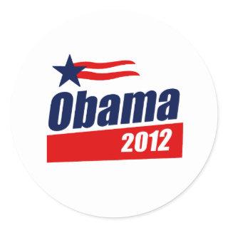 Obama 2012 classic round sticker