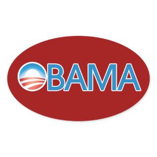 Obama Logo Oval Sticker