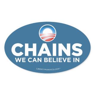 Obama Parody Chains Sticker