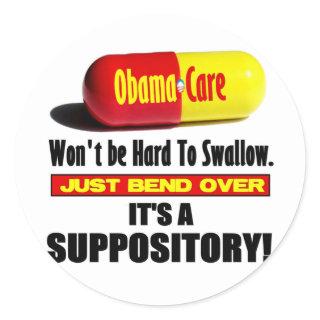 ObamaCare - Suppository Classic Round Sticker