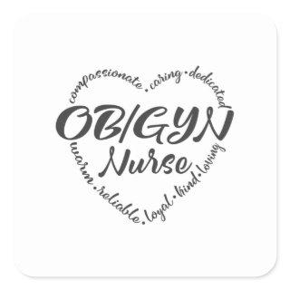 OBGYN nurse, OB-GYN, ob gyn obstetrician Square Sticker