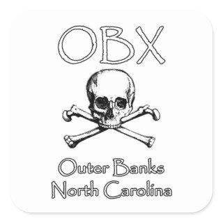 OBX - Outer Banks North Carolina Square Sticker