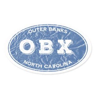 OBX oval Oval Sticker