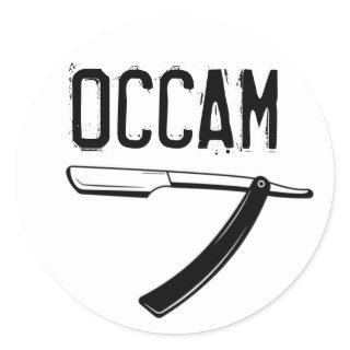 Occam’s Razor Classic Round Sticker