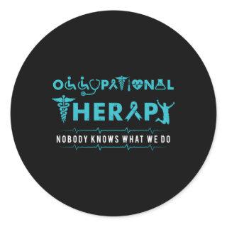 Occupational Therapy Therapist Classic Round Sticker