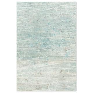 Ocean Light Blue Beach Rustic Wooden Decoupage Tissue Paper