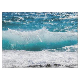 ocean waves tissue paper