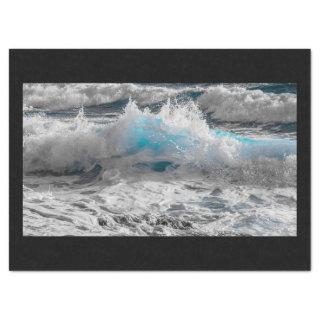 ocean waves tissue paper