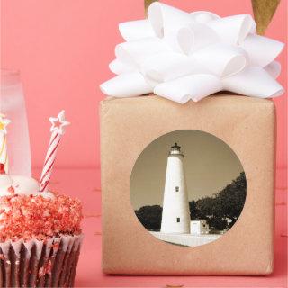 Ocracoke Lighthouse Classic Round Sticker