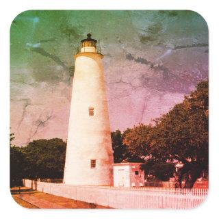 Ocracoke Lighthouse  Square Sticker