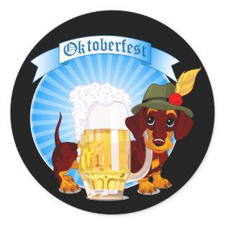 Octoberfest Dachshund Stickers