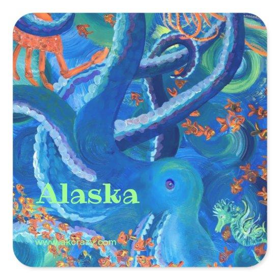 Octopacifica _ALASKA square Sticker