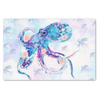 octopus pastel in dream tissue paper