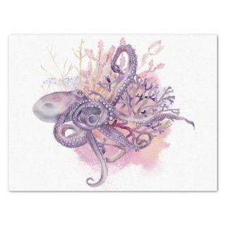 Octopus Watercolor Tissue Paper