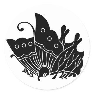 Oda butterfly classic round sticker