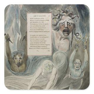 Ode to Adversity, from 'The Poems of Thomas Gray', Square Sticker