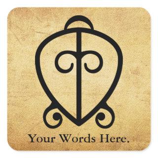 Odo Nnyew Fie Kwan | Power of Love Symbol Square Sticker