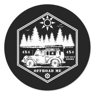 OFF ROAD ME Wilderness WB Classic Round Sticker