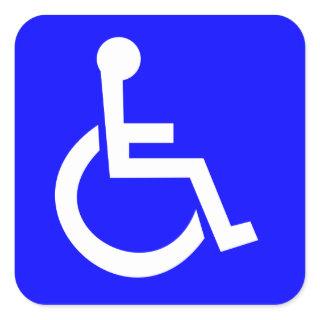 Official International symbol of access Square Sticker
