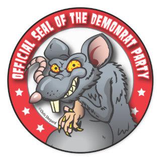 OFFICIAL SEAL of The DEMON-RAT PARTY Evil Rodent