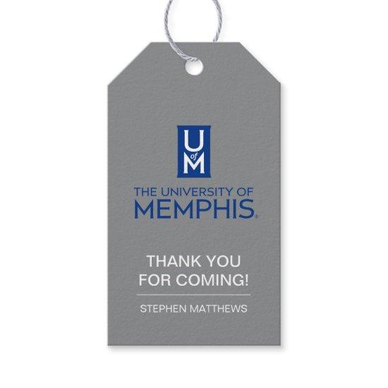 Official Stacked UofM Monogram & Name Gift Tags
